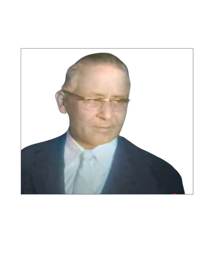 Retrato coloreado de Rafael F. Bonnelly en sus últimos años